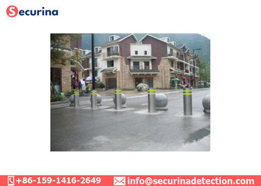 304 Stainless Steel Automatic Rising Bollards For Road Safety Control