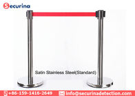Security Crowd Control Barrier Rope , Retractable Rope Barrier Height 900 Mm