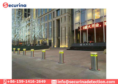 304 Stainless Steel Automatic Rising Bollards For Road Safety Control