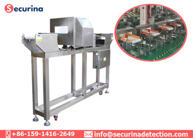 Food Grade PU Belt Industrial Metal Detector Conveyor 25kgs Load Open Delivery System