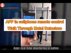 Security Metal Detectors Remote Control By App in Android Cellphone